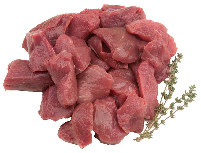 Alpaca stew meat from Cas-Cad-Nac Farm, Perkinsville, Vermont