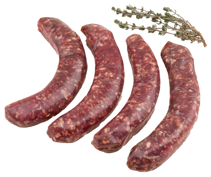 Alpaca sweet Italian sausage from Cas-Cad-Nac Farm, Perkinsville, Vermont